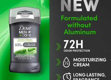Dove Men + Care Extra Fresh Long Lasting Deodorant Stick Citrus 3oz (6 Pack) - Personal Care > Bath & Body