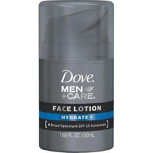 Dove Men + Care Face Lotion Hydrate SPF15 with Broad Spectrum 1.69oz (12 Pack) - Personal > Skin & Moisturizer