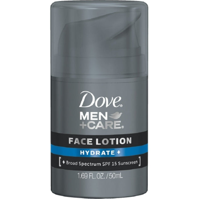 Dove Men + Care Face Lotion Hydrate SPF15 with Broad Spectrum 1.69oz (24 Pack) - Personal > Skin & Moisturizer