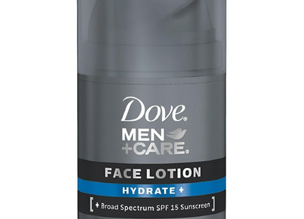 Dove Men + Care Face Lotion Hydrate SPF15 with Broad Spectrum 1.69oz (8 Pack) - Personal > Skin & Moisturizer