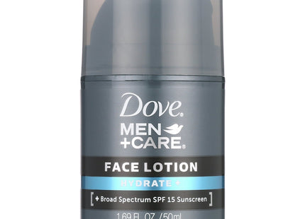 Dove Men + Care Face Lotion Hydrate SPF15 with Broad Spectrum 1.69oz (8 Pack) - Personal > Skin & Moisturizer