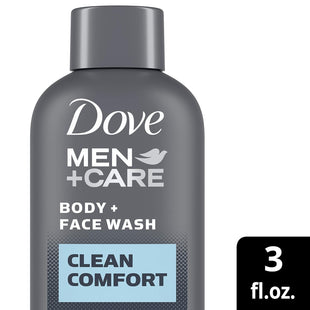 Dove Men + Care Micro Moisture Body and Face Wash Clean Comfort 3 Oz (12 Pack) - Baby & Toddler > Bathing Grooming