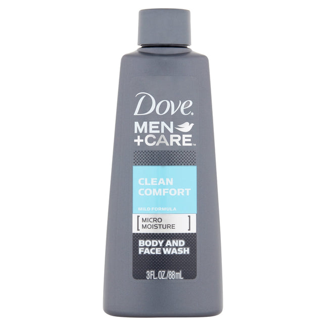 Dove Men + Care Micro Moisture Body and Face Wash Clean Comfort 3 Oz (8 Pack) - Baby & Toddler > Bathing Grooming