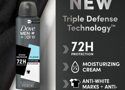 Dove Men + Care Stain Defense Antiperspirant Deodorant Dry Clean 3.8oz (2 Pack) - Personal Care > Bath & Body
