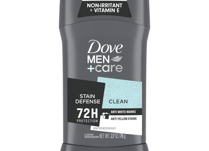 Dove Men + Care Stain Defense Antiperspirant Deodorant Stick Clean 2.7 oz (3 Pack) - Personal Care > Bath & Body