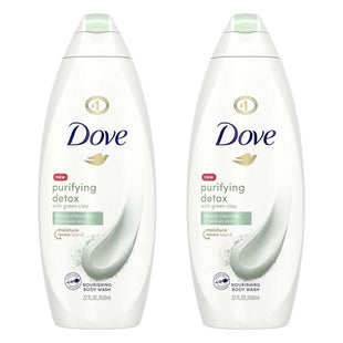 Dove Purifying Detox Deep Cleanse & Skin Renewal Body Wash Green 22oz (2 Pack) - Personal Care > Bath Soaps