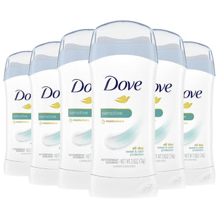 Dove Sensitive Antiperspirant & Deodorant Invisible Solid 2.6oz (6 Pack) - Personal Care > Bath Body Anti-Perspirant