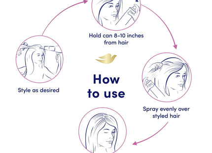 Dove Style + Care Strength And Shine Extra Hold Aerosol Hairspray 7oz (6 Pack) - Personal Care > Hair & Styling Products