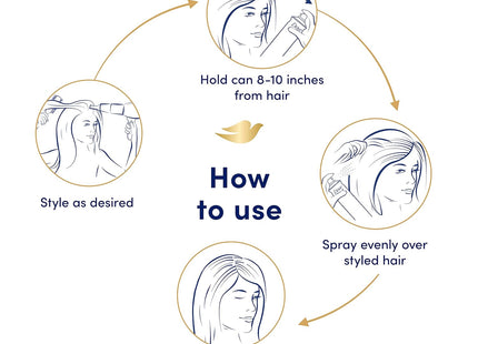 Dove Style + Care Strength & Shine Flexible Hold Hairspray Aerosol 7oz (6 Pack) - Personal Care > Hair Styling Products