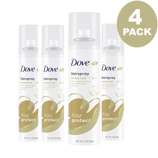 Dove Style + Care Strength & Shine Flexible Hold Hairspray Aerosol 7oz (4 Pack) - Personal Care > Hair Styling Products