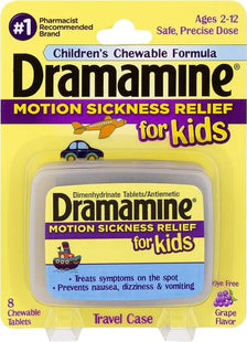 a close up of a small container of dramamide for kids