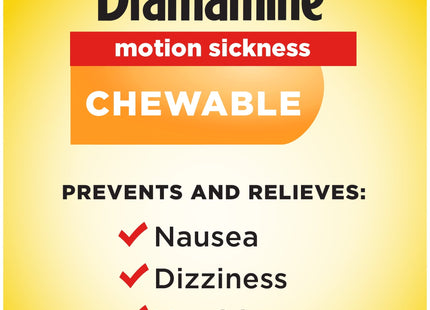 Dramamine Motion Sickness Relief Chewable Tablets Orange Flavored 8ct (2 Pack) - Health Care > Over-the-Counter