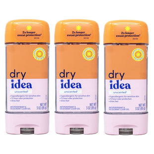 Dry Idea Advanced Antiperspirant Deodorant Clear Gel Unscented 3oz (3 Pack) - Personal Care > Bath & Body