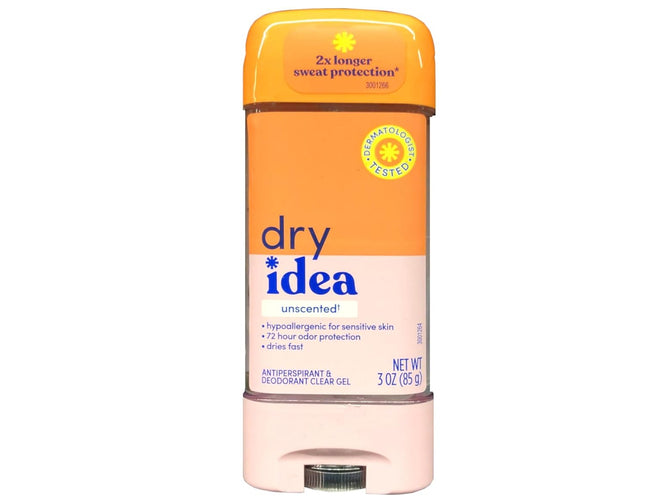 Dry Idea Advanced Antiperspirant Deodorant Clear Gel Unscented 3oz (12 Pack) - Personal Care > Bath & Body