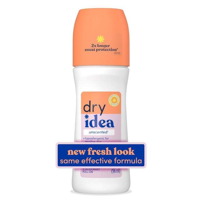 Dry Idea Advanced Antiperspirant Deodorant Roll On Unscented 3.25 Floz - Personal Care > Bath & Body Anti-Perspirant