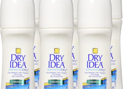 Dry Idea Advanced Antiperspirant Deodorant Roll On Unscented 3.25 FLoz (6 Pack) - Personal Care > Bath & Body