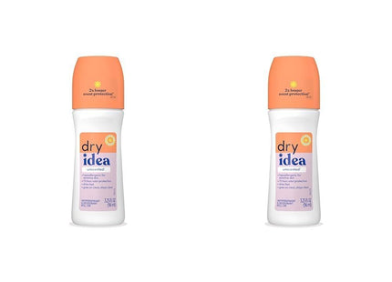 Dry Idea Advanced Antiperspirant Deodorant Roll On Unscented 3.25 FLoz (2 Pack) - Personal Care > Bath & Body