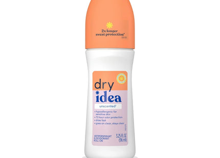 Dry Idea Advanced Antiperspirant Deodorant Roll On Unscented 3.25 FLoz (24 Pack) - Personal Care > Bath & Body