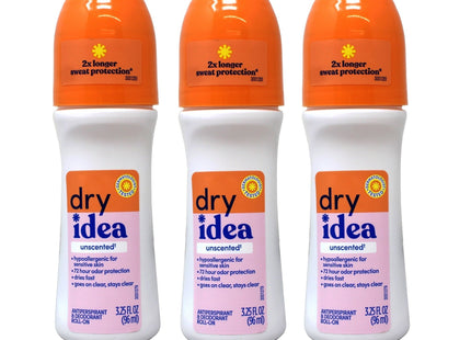 Dry Idea Anti-Perspirant Deodorant Roll On Powder Fresh 3.25oz (3 Pack) - Personal Care > Bath & Body