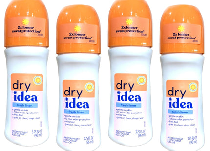 Dry Idea Anti-Perspirant Deodorant Roll On Powder Fresh 3.25oz (4 Pack) - Personal Care > Bath & Body