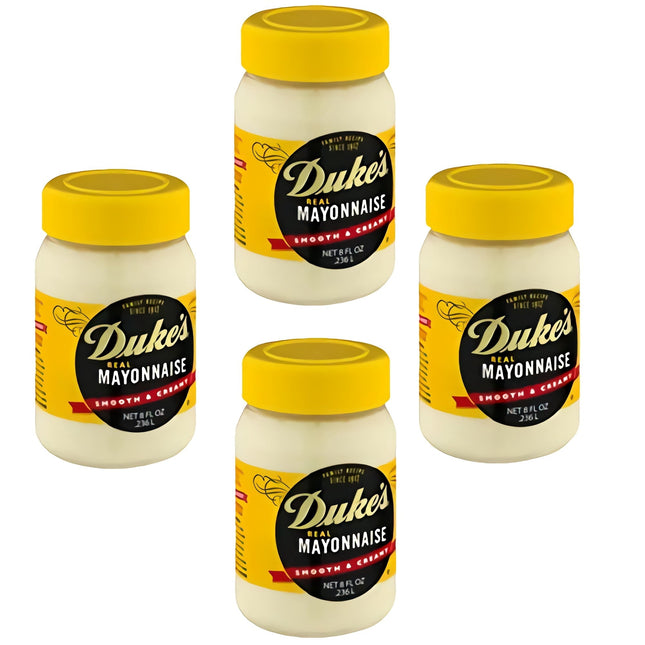 Duke’s Real Mayonnaise Family recipe Smooth & Creamy Gluten-free 8oz (4 Pack) - Food Beverages > Condiments Sauces