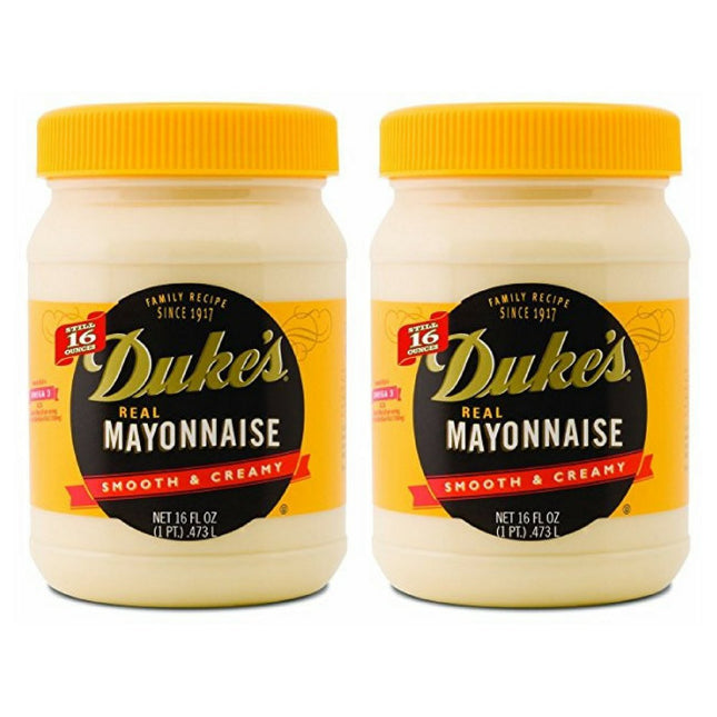 Duke’s Real Mayonnaise Smooth & Creamy Family Recipe Gluten-free 16oz (2 Pack) - Food Beverages > Condiments Sauces