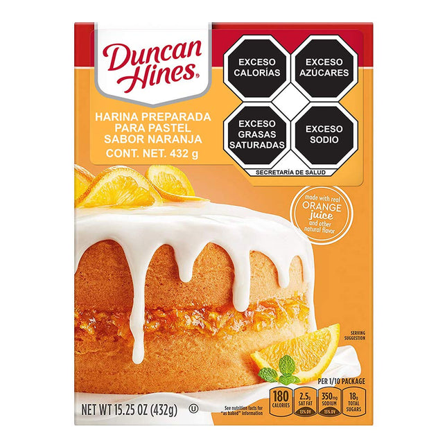 Duncan Hines Signature Perfectly Moist Orange Supreme Cake Mix 15.25 oz (12 Pack) - Food & Beverages > Baking Desserts