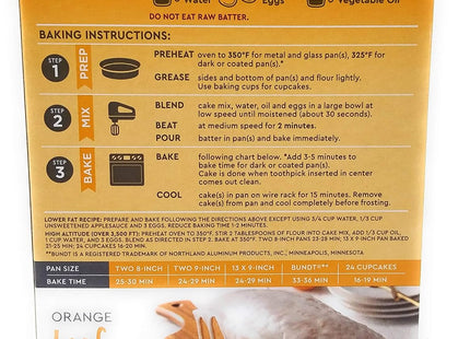 Duncan Hines Signature Perfectly Moist Orange Supreme Cake Mix 15.25 oz (3 Pack) - Food & Beverages > Baking Desserts