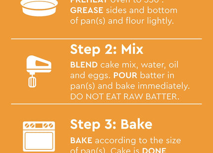 Duncan Hines Signature Perfectly Moist Orange Supreme Cake Mix 15.25 oz (3 Pack) - Food & Beverages > Baking Desserts