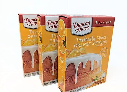 Duncan Hines Signature Perfectly Moist Orange Supreme Cake Mix 15.25 oz (12 Pack) - Food & Beverages > Baking Desserts
