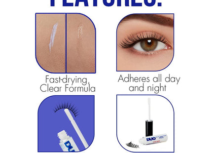 DUO Quick-Set Clear False Strip Lash Adhesive Dries invisibly 0.18oz - Personal Care > Makeup Eyelashes & Adhesives