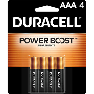 Duracell Copper Top AAA Alkaline Battery Duralock Power Preserve 4ct - Electronics Accessories > Batteries General