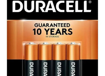 Duracell Copper Top AAA Alkaline Battery Duralock Power Preserve 4ct (4 Pack) - Electronics Accessories > Batteries