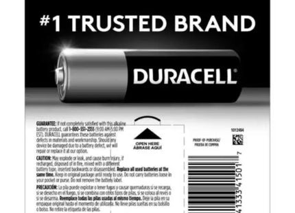 Duracell Copper Top AAA Alkaline Battery Duralock Power Preserve 4ct (4 Pack) - Electronics Accessories > Batteries