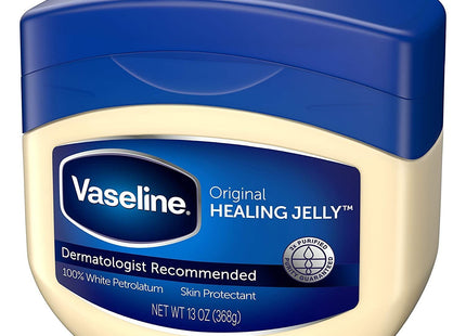 Vaseline Original Skin Protectant Healing, Petroleum Lubricating Jelly, Unisex, 13 Ounce (Pack Of 8)