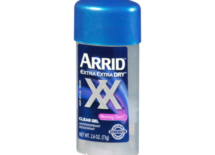 Arrid XX Extra Extra Dry Clear Gel, Antiperspirant Deodorant, Morning Clean, 2.6 Ounce (Pack Of 2)