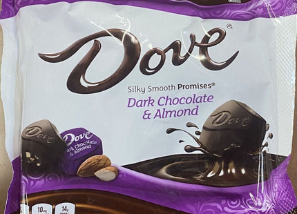 DOVE PROMISES Dark Chocolate Almond Candy, Stand Up Pouch, 7.61 Ounces (Pack Of 2)