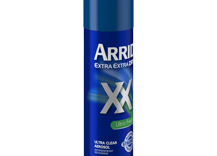 Arrid XX Extra Extra Dry, Ultra Clear, Antiperspirant Deodorant, Ultra Fresh, Aerosol Spray, 6 Ounce (Pack Of 10)