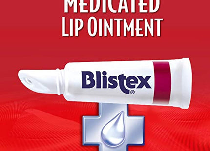 Blistex Medicated Ointment Lip Balm Stick, Relieving, moisturizing, and soothing for lip irritation Cold Sores, 0.21 Ounce (Pack Of 6)