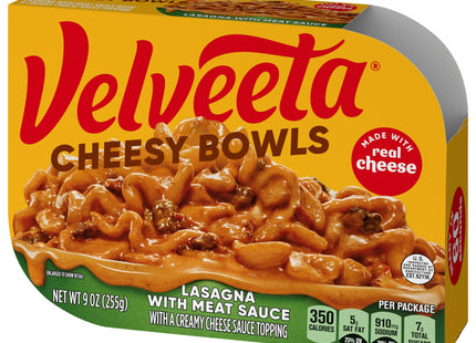 Kraft Velveeta Lasagna with Meat Sauce Cheesy Skillets Singles Microwave Dinner Meal 9 Ounce (Pack Of 12)