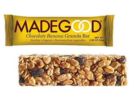 MadeGood Organic Granola Bars, Chocolate Banana, 0.85 Oz, 6 Count (Pack Of 2)