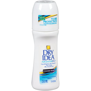 Dry Idea Anti-Perspirant Deodorant, 72-Hour Odor Protection. Roll On Advanced Dry Powder Fresh, 3.25 Ounces (Pack Of 1)