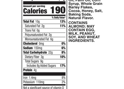 Nature Valley Breakfast Biscuits with Nut Filling, Cocoa Almond Butter, 5-1.35 Oz Total 6.75 ounce (Pack Of 3)