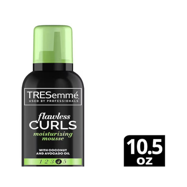 TRESemme Curl Care Flawless Curls Hair Mousse,  Coconut and Avocado Oil, Extra Hold Hair Spray, 10.5 Ounce (Pack Of 24)