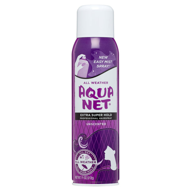 Aqua Net Extra Super Hold Professional Hair-Spray, Unscented ,Aerosol, 11 Ounce (Pack Of 1)