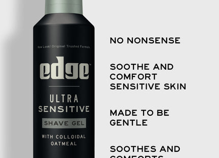 Edge for Men Ultra Sensitive Shave Gel with Oatmeal & Allantoin 7oz (11 Pack) - Personal Care > Shaving Grooming Creams