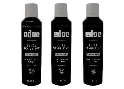 Edge for Men Ultra Sensitive Shave Gel with Oatmeal & Allantoin 7oz (3 Pack) - Personal Care > Shaving Grooming Creams