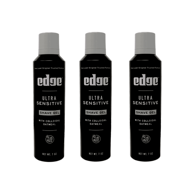 Edge for Men Ultra Sensitive Shave Gel with Oatmeal & Allantoin 7oz (3 Pack) - Personal Care > Shaving Grooming Creams