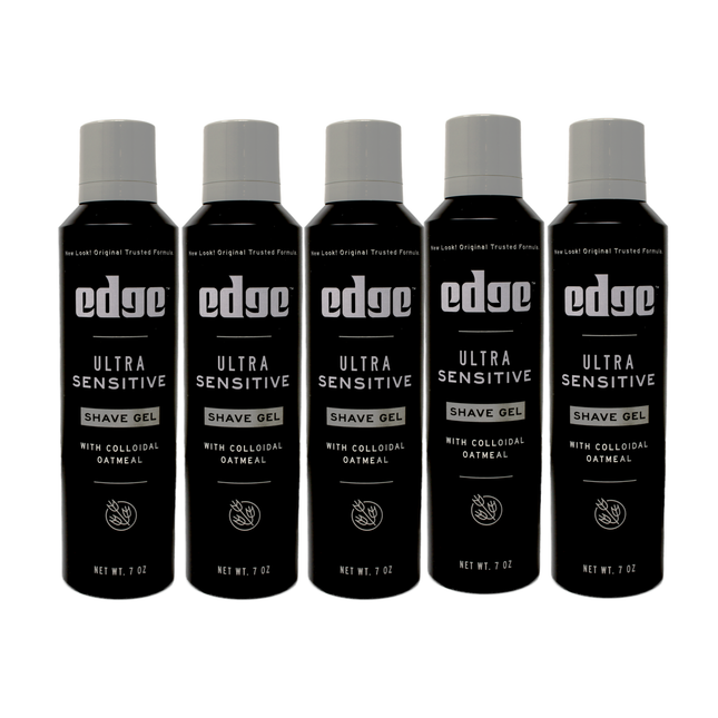 Edge for Men Ultra Sensitive Shave Gel with Oatmeal & Allantoin 7oz (5 Pack) - Personal Care > Shaving Grooming Creams