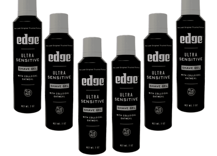 Edge for Men Ultra Sensitive Shave Gel with Oatmeal & Allantoin 7oz (6 Pack) - Personal Care > Shaving Grooming Creams